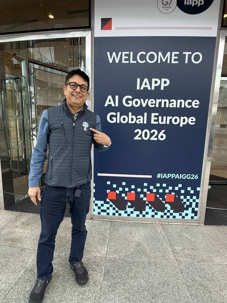 Aruneesh Salhotra at the IAPP AI Governance Global Europe 2026 entrance