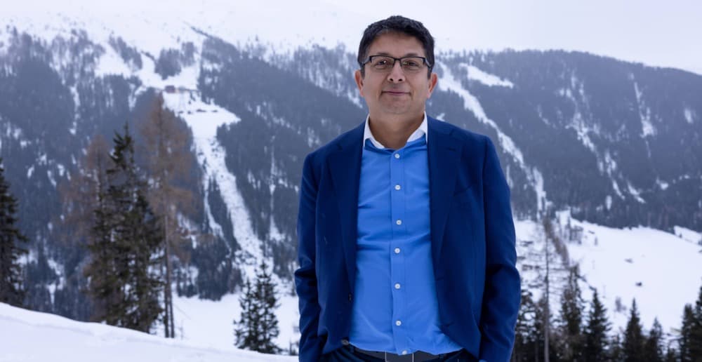 Aruneesh Salhotra in Davos, Switzerland